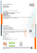 Certificado de Estándar Global de Seguridad Alimentaria